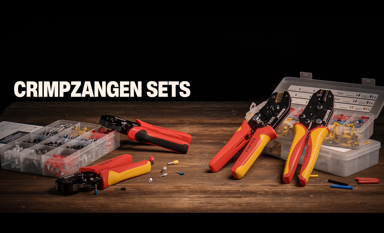 BAURIX® Werkzeuge: Crimpzangen-Sets Banners