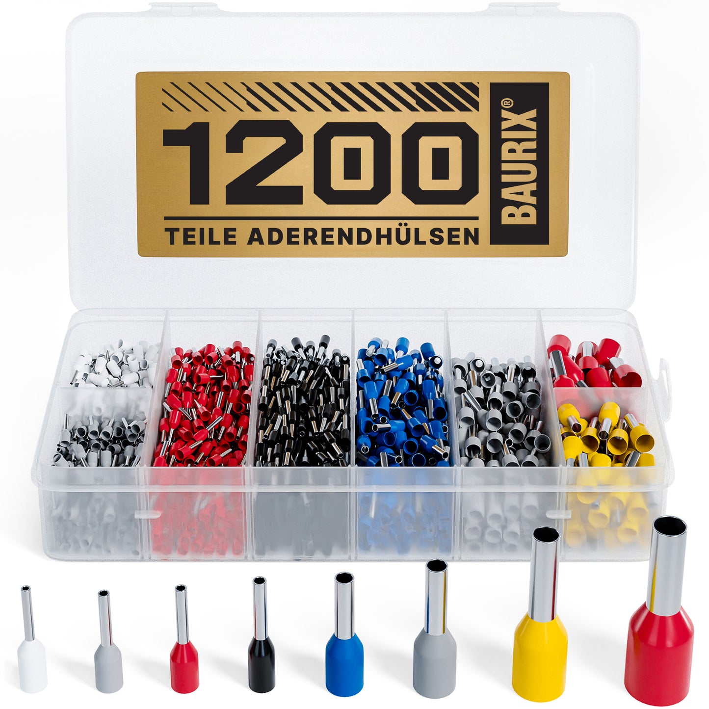 Aderendhülsen-Sortiment 1200 Stück