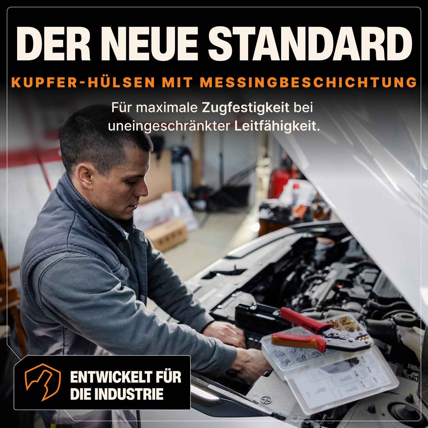Flachsteckhülsen-Sortiment 300 Stück