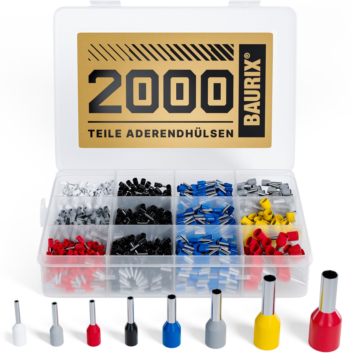 Aderendhülsen-Sortiment 2000 Stück
