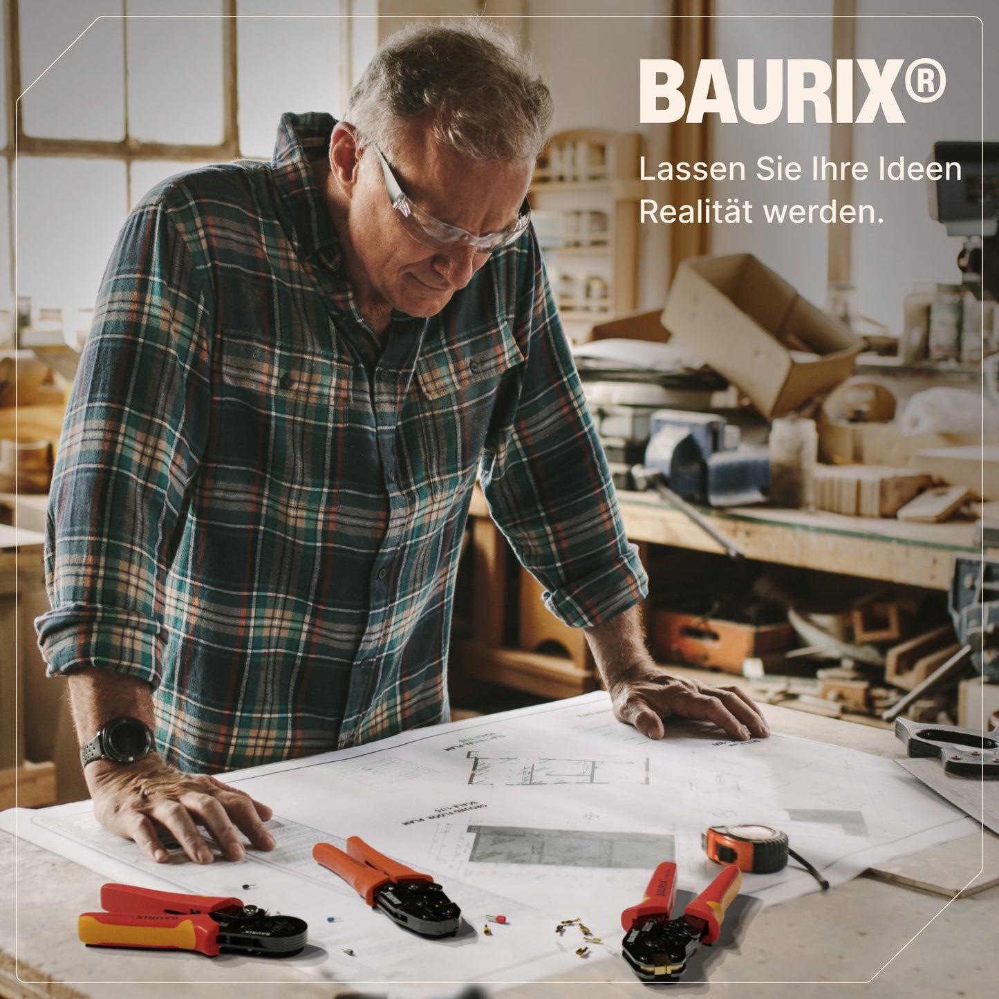 Crimpzange für Aderendhülsen (Vierkant)