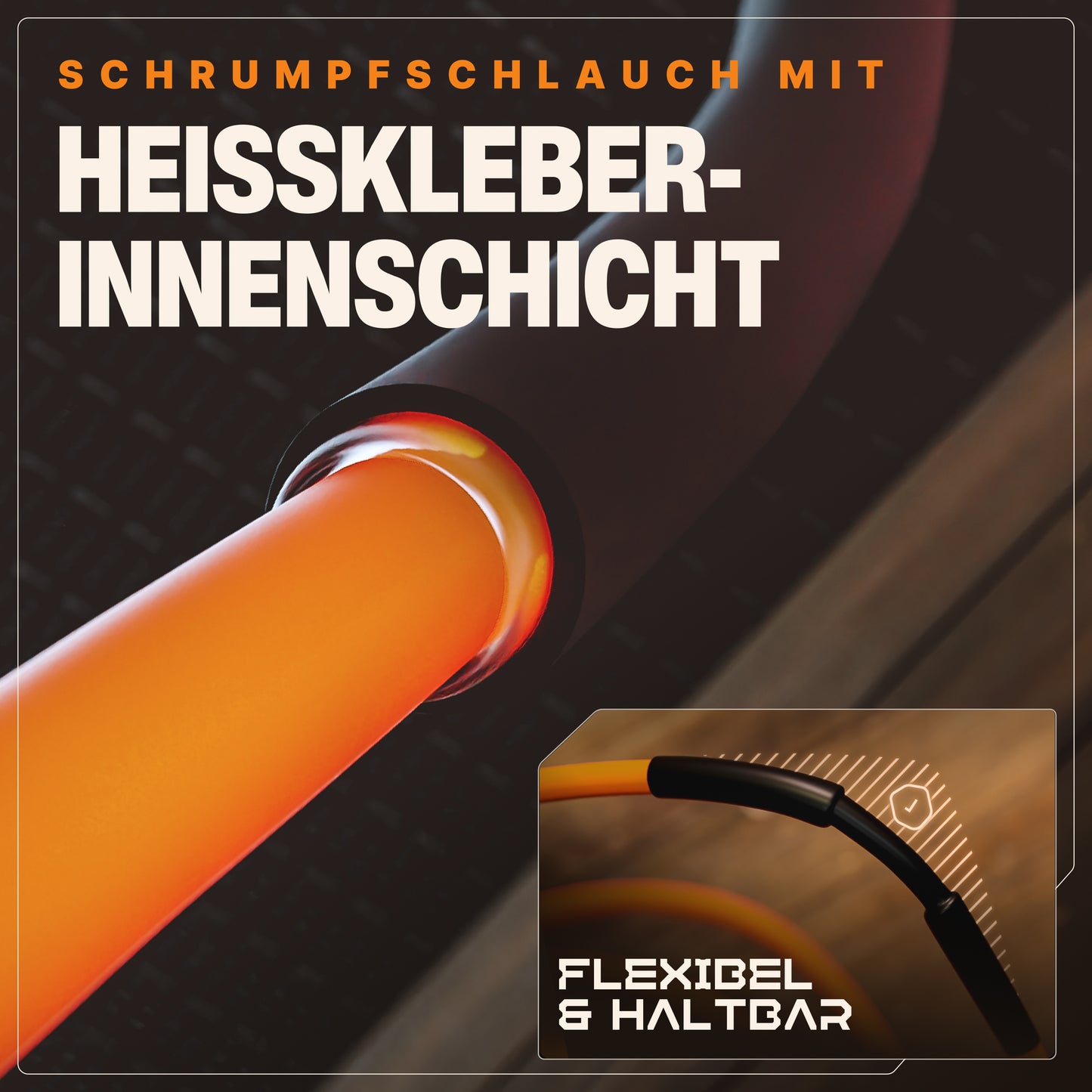 Schrumpfschlauch Sortiment 3:1 - 180 | 300 | 400 Stück - inkl. Heißkleber