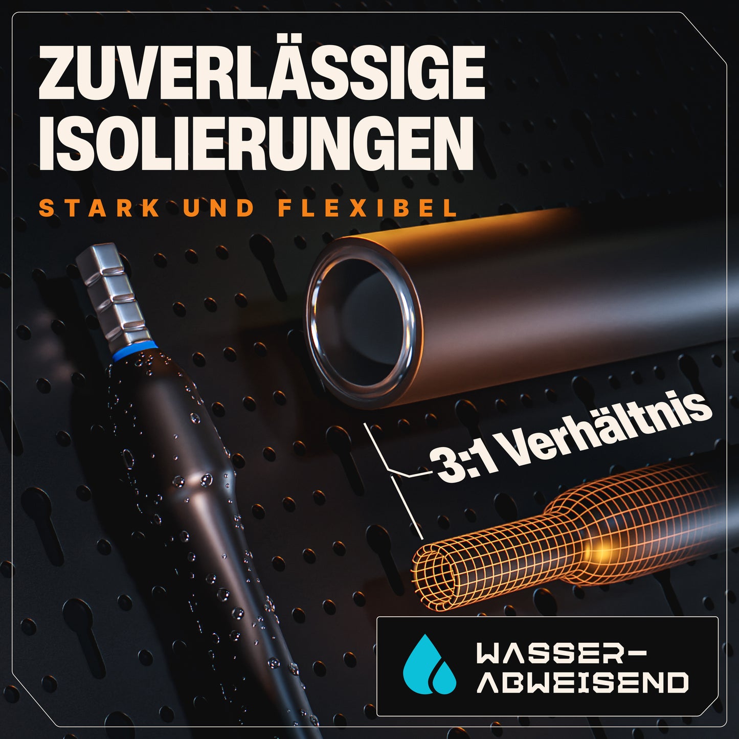 Schrumpfschlauch Sortiment 3:1 - 180 | 300 | 400 Stück - inkl. Heißkleber