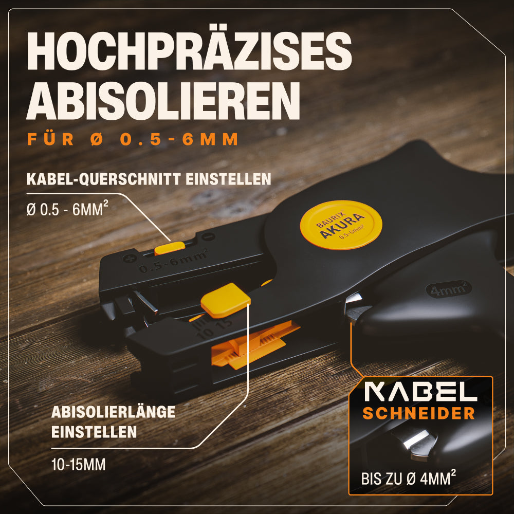 Abisolierzange 0,5 - 6,00 mm²