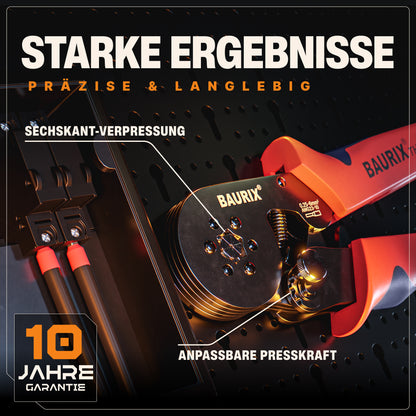 Crimpzange für Aderendhülsen (Sechskant), inkl. 2000 Aderendhülsen