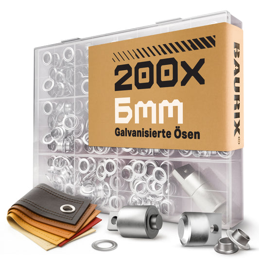 200 Ösen mit magnetischem Einsatz für TALOS Zange - Ø 6mm | Ø 8mm | Ø 12mm