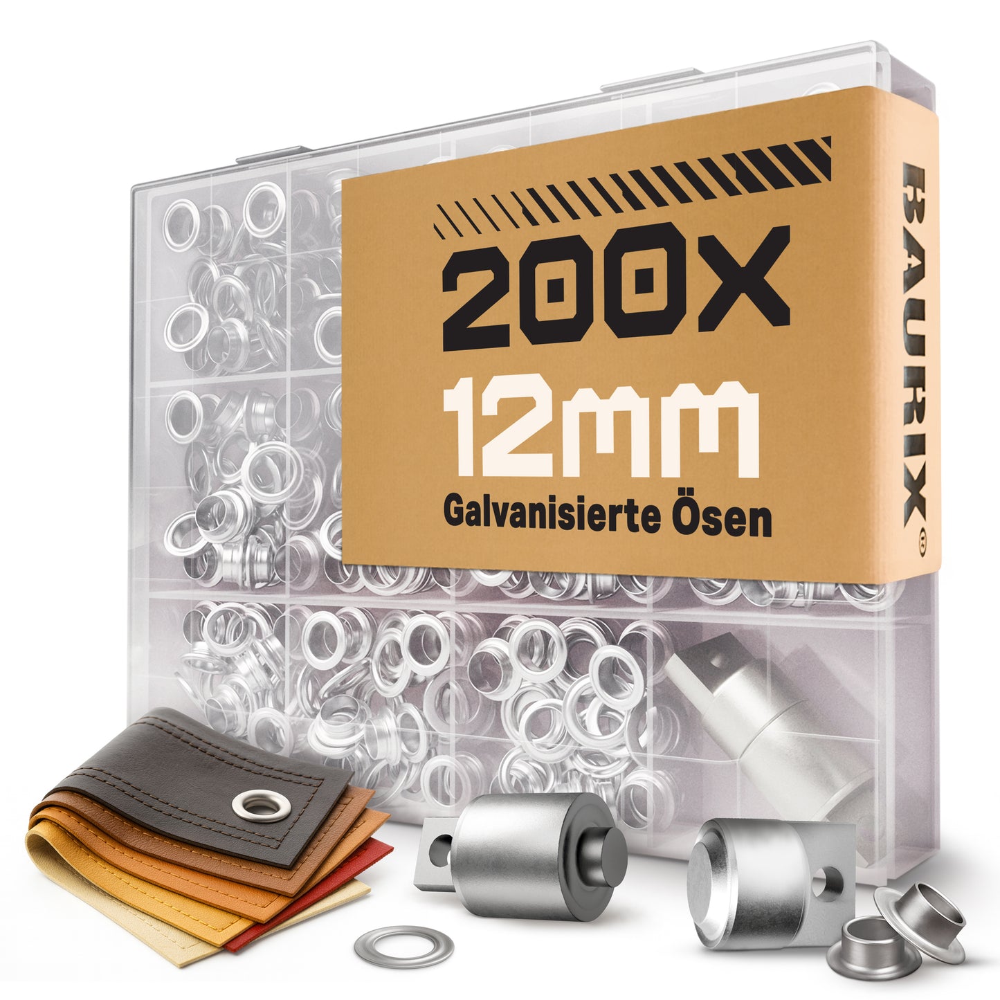 200 Ösen mit magnetischem Einsatz für TALOS Zange - Ø 6mm | Ø 8mm | Ø 12mm