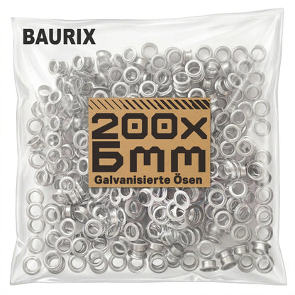 200 Ösen mit magnetischem Einsatz für TALOS Zange - Ø 6mm | Ø 8mm | Ø 12mm