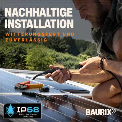 Solar Crimpzange Set für PV Kabel 2,5–6 mm² mit Solar Stecker & Werkzeug